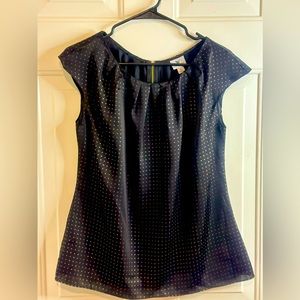 Black |SZ.Large Polka Dot Pattern |Dress Shirt|PreLovesd